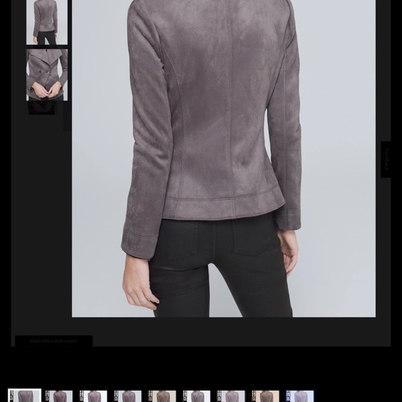 WHITE HOUSE BLACK MARKET Ultra Suede Jacket / Blazer NWT - Picture 2 of 8